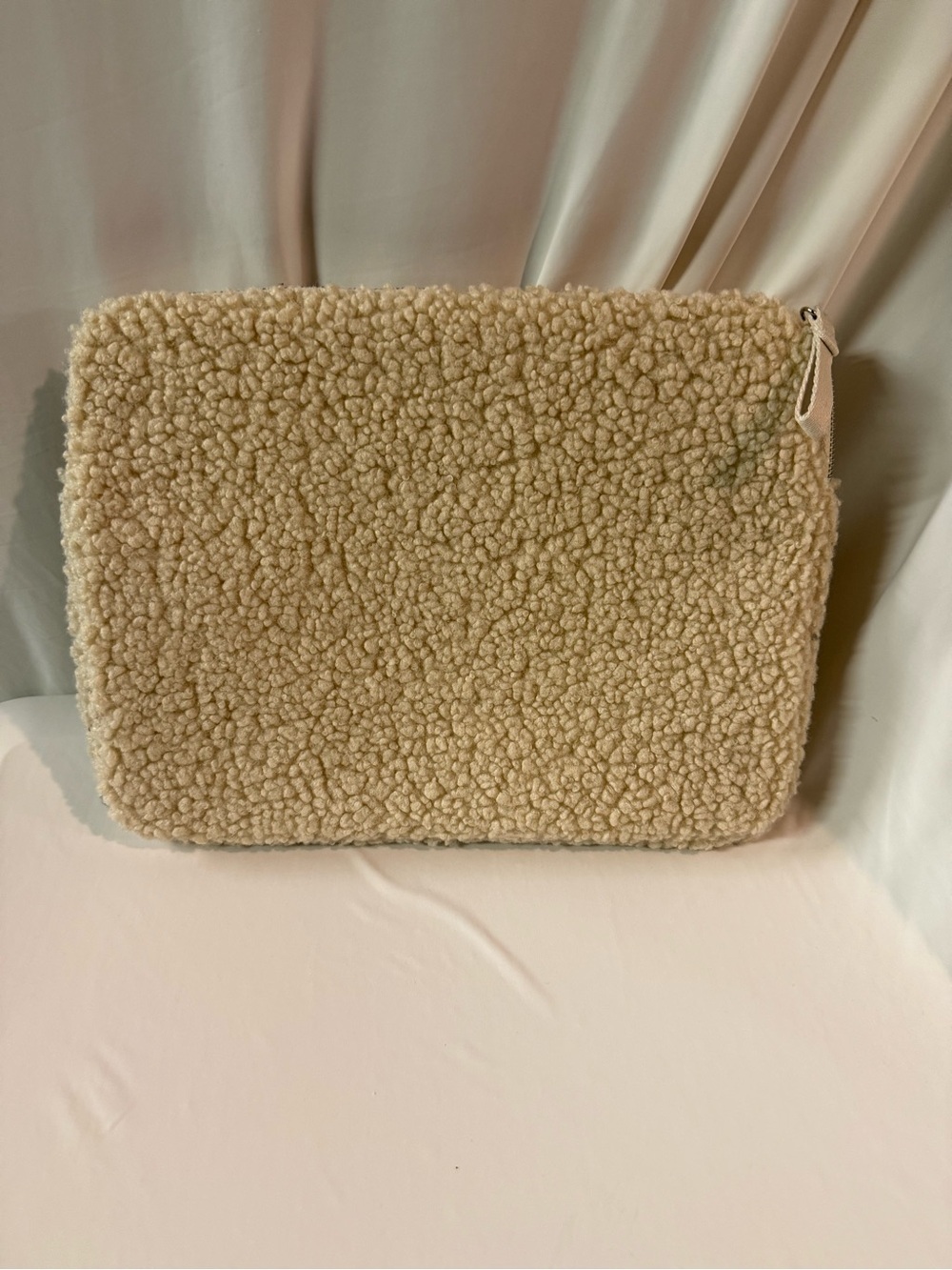 H&M Cream Sherpa Laptop Sleeve